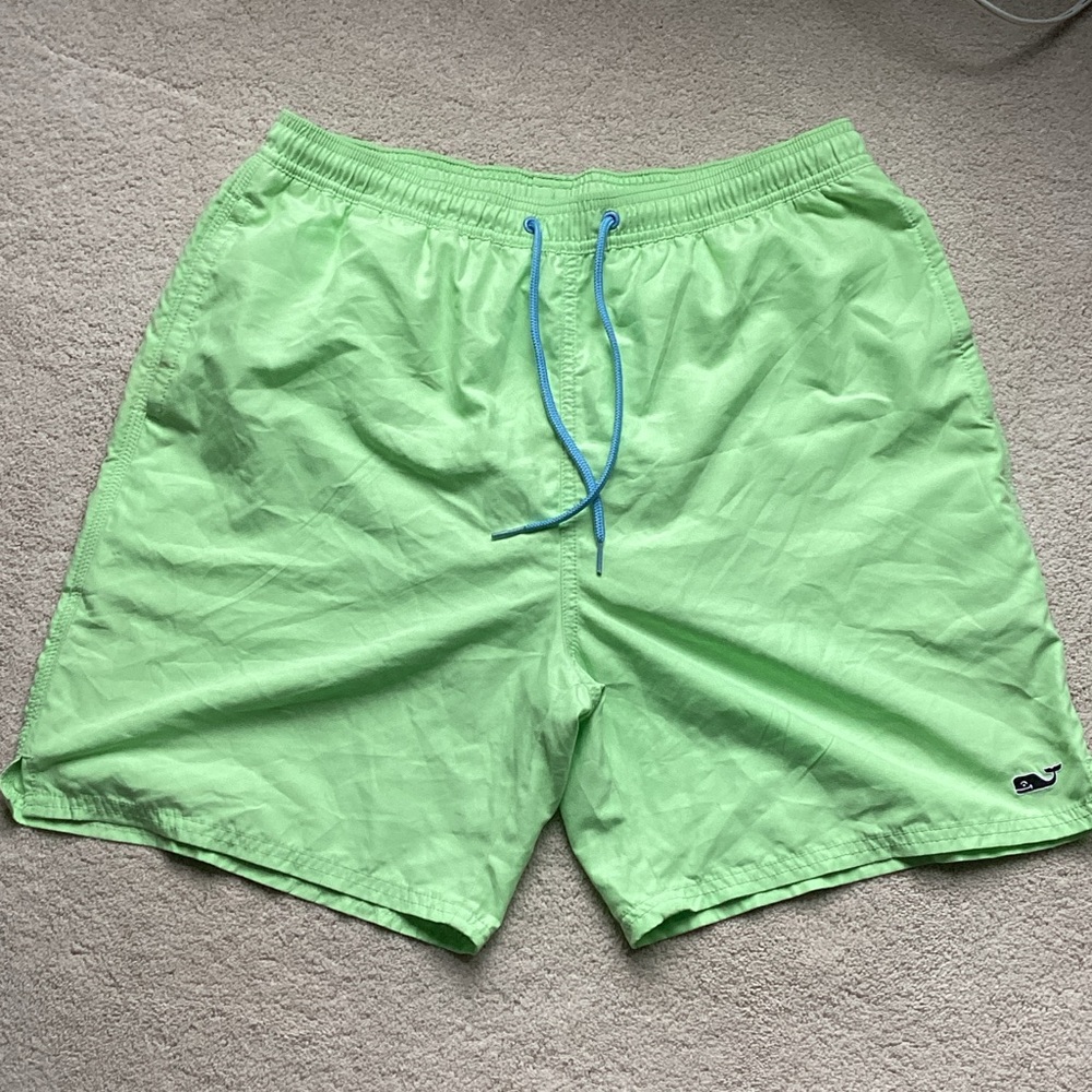 Vineyard Vines Light Green Swim Trunks